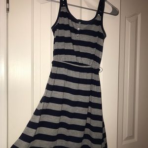No boundaries navy and grey dress